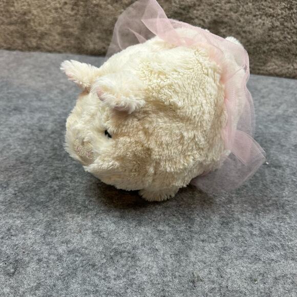 Piggy Bank Soft Coin Money Plush Pig Pink Tutu Animal Adventures Claire's - Picture 2 of 11